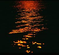 An abstract picture: reflection of a sunset