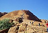 Tourists climbing Uluru (Ayer's rock). -  All Australia photos by Laurenz Bobke.