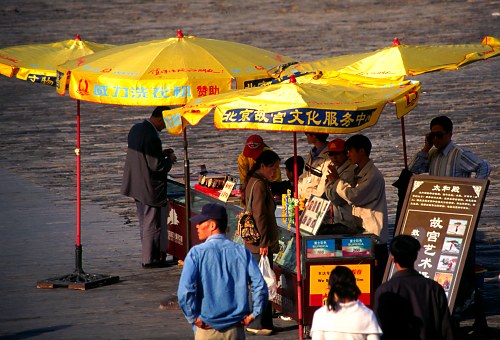 selling film to tourists.