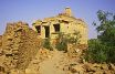 deserted house in the desert.