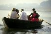 Last journey - rowing boat on the river Ganges