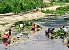 washin vegeatbles in the Bagmati  river