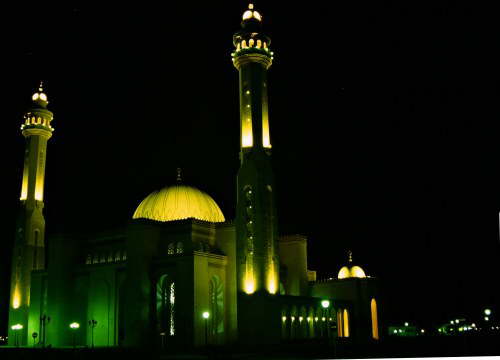 Mosque at night